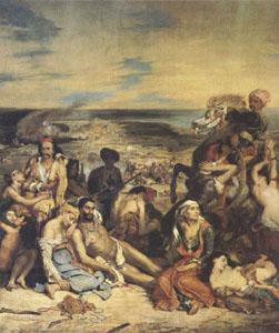 Eugene Delacroix Scenes of the Massacres of Scio;Greek Families Awaiting Death or Slavery (mk05) Norge oil painting art